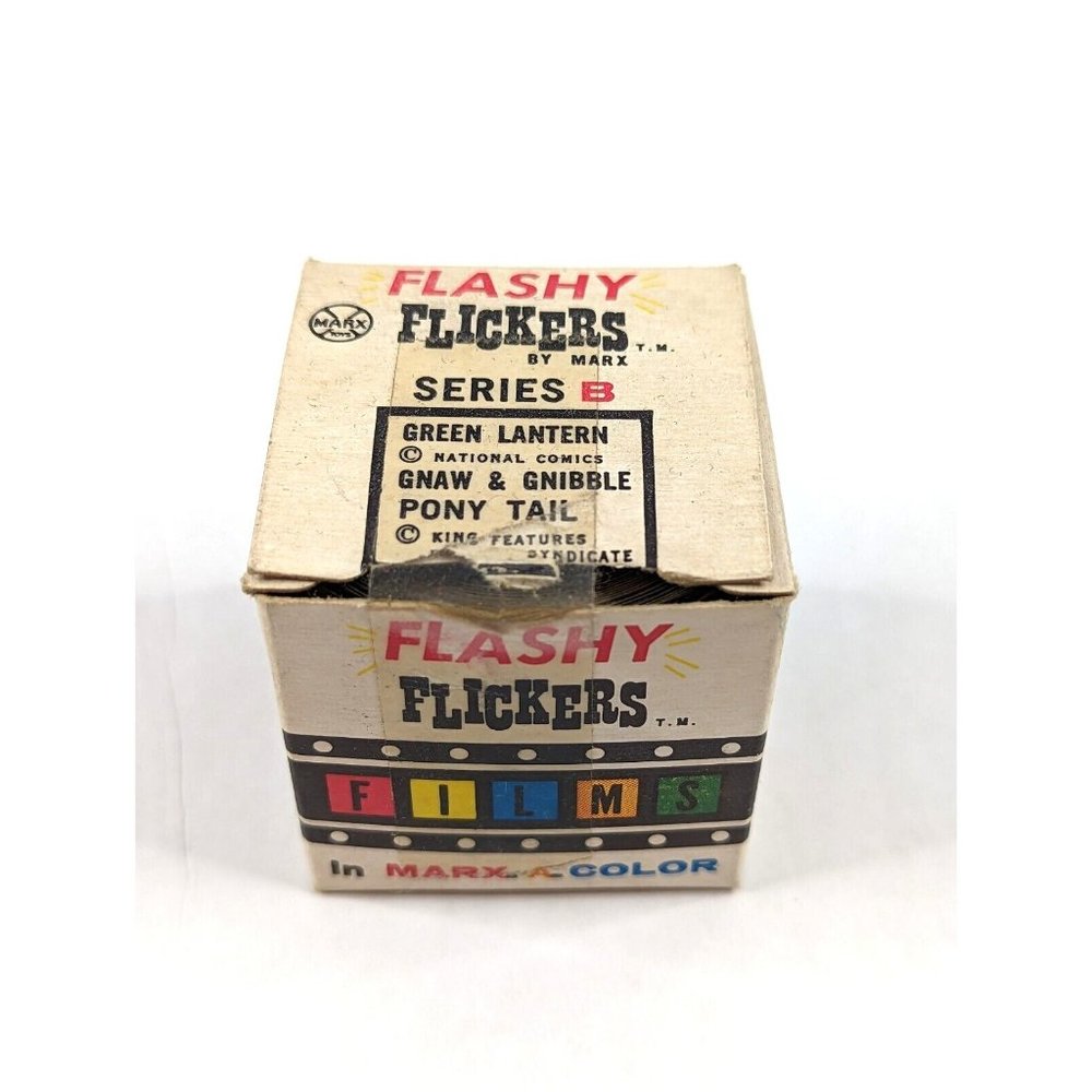 Vintage 1960s MARX Flashy Flickers Films Series B Green Lantern‎ Gnaw Pony Tail